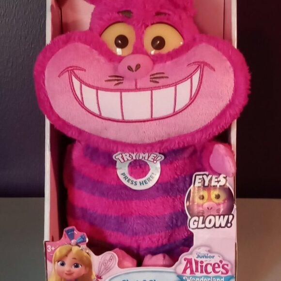 Chat and Glow Cheshire Cat Plush from Alice's Wonderland Bakery - NIB - Picture 1 of 4